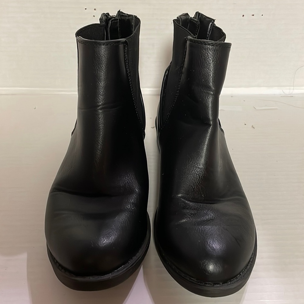 Black Ankle Boots Size 7.5 No Brand